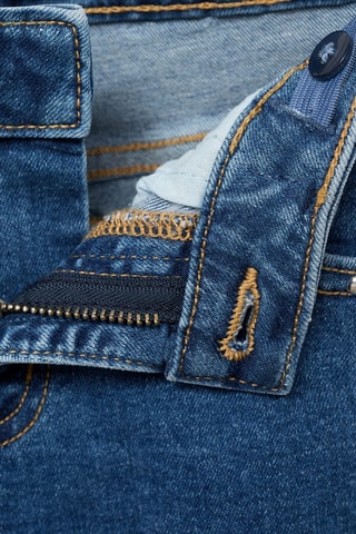 Jean taille basse à clous - Bleu marine
