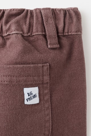 Pantalon droit - Rouge foncé