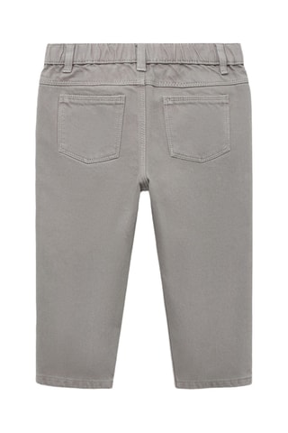Jean droit coton - Gris