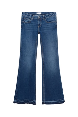 Jean flare taille basse - Bleu marine