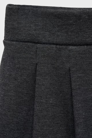 Jupe courte en coton - Gris foncé
