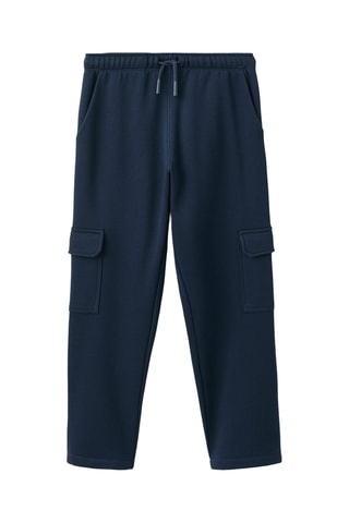 Jogger cargo cordon - Bleu marine