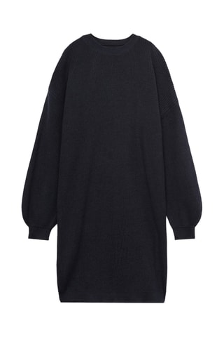 Robe midi maille - Bleu marine