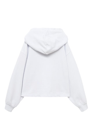Sweat-shirt oversize capuche - Bleu