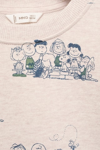 Sweat-shirt Snoopy coton - Beige