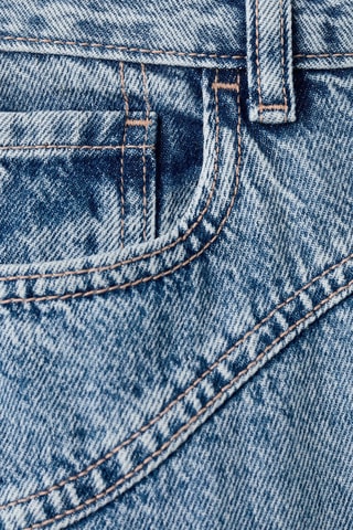 Jean wideleg détails coutures - Bleu