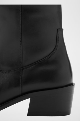 Bottes hautes cuir - Noir
