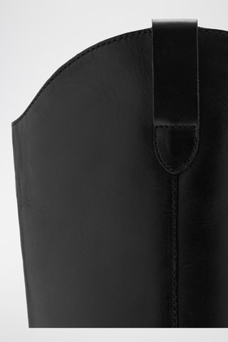 Bottes hautes cuir - Noir