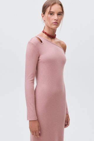 Robe longue cut-out - Rose