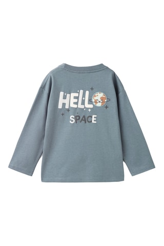 T-shirt coton imprimé - Vert clair