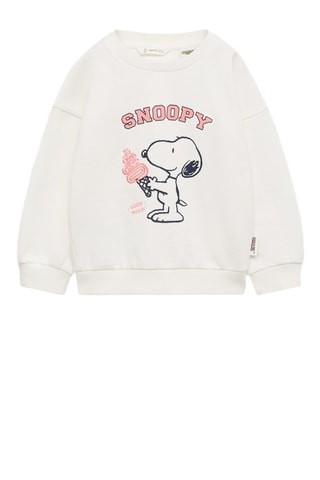 Sweat-shirt imprimé Snoopy - Blanc