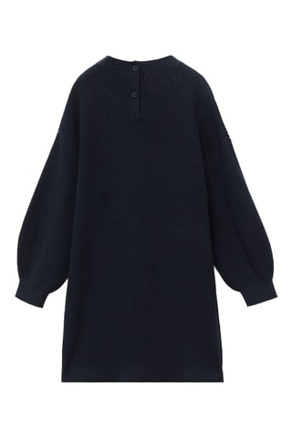 Robe maille unie - Bleu marine