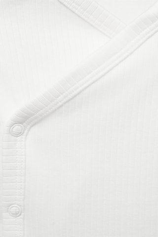Body col V boutons - Blanc