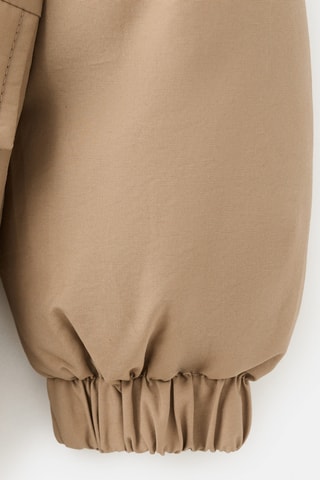 Anorak à capuche imitation fourrure - Camel