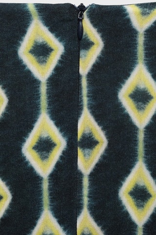 Jupe longue imprimée - Bleu
