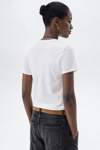 T-shirt coton motos - Blanc