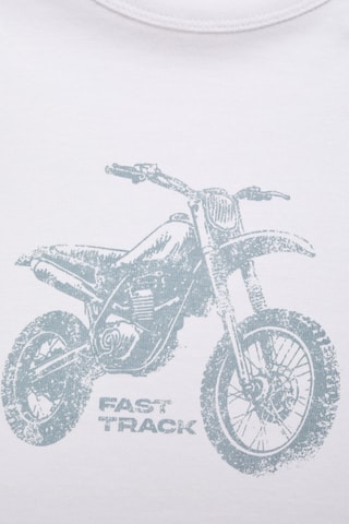 T-shirt coton motos - Blanc