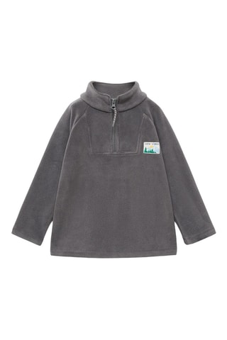 Sweat-shirt polaire fermeture Éclair - Gris