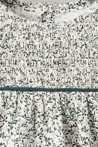 Robe et culotte à fleurs - Blanc
