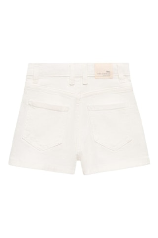 Short en jean droit - Bleu