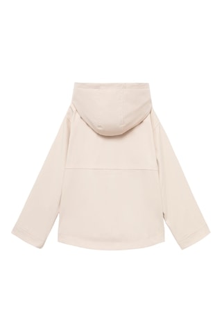 Veste imperméable à capuche - Beige