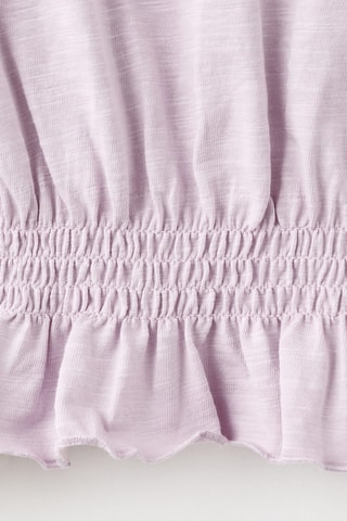 T-shirt détails froncés - Violet