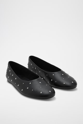 Ballerines à clous - Noir