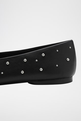 Ballerines à clous - Noir