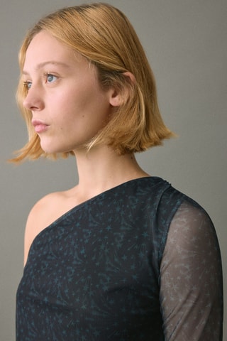 T-shirt tulle étoiles - Vert