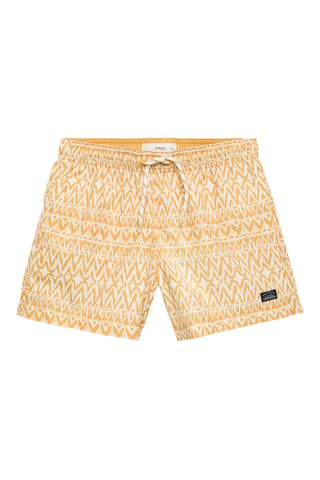 Maillot de bain cordon imprimé - Marron clair