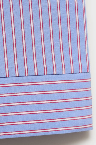 Pantalon coton à rayures - Bleu