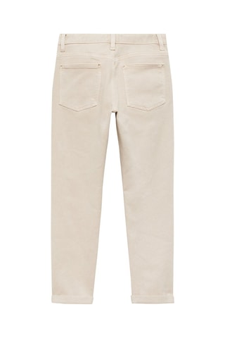 Jean droit coton - Beige - Beige