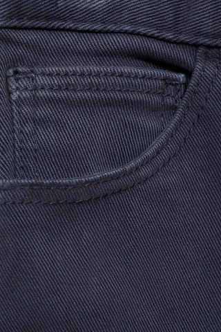 Jean droit coton - Beige - Bleu
