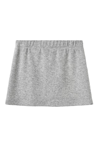 Jupe évasée en maille - Gris