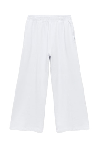 Jogging coton taille élastique - Bleu