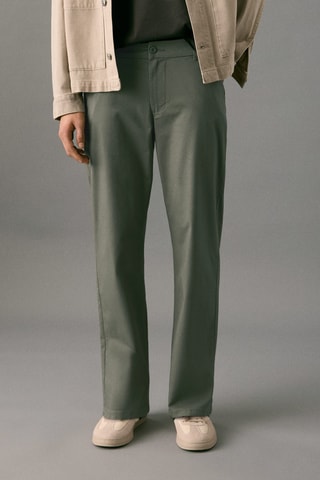 Pantalon chino coton - Vert