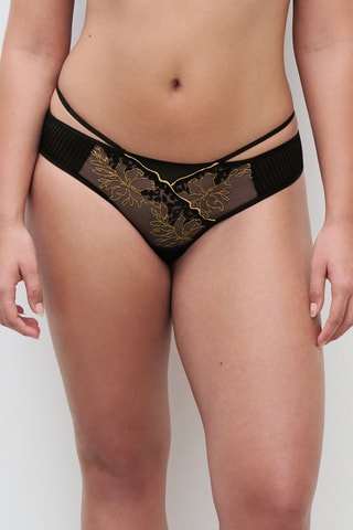 Tanga Spice - Noir et jaune - Chantelle Pulp