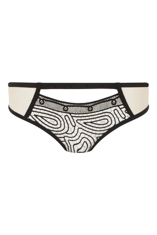 Shorty Vibrate - Noir et beige clair - Chantelle X