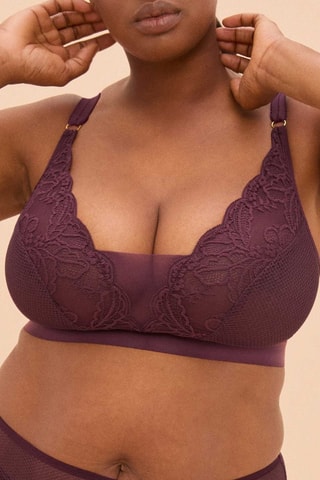 Soutien-gorge sans armatures Mary - Bordeaux