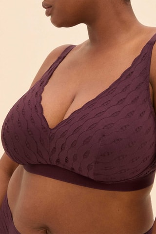 Soutien-gorge sans armatures June - Bordeaux