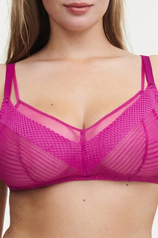 Soutien-gorge en dentelle - Fuchsia - Chantelle