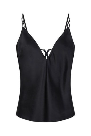 Caraco de pyjama en soie Traxx - Noir - Chantelle X