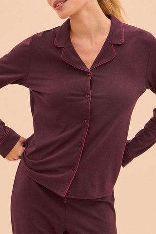 Chemise de pyjama Absolu - Bordeaux