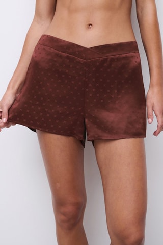 Short de pyjama en soie Xtravagan - Marron - Chantelle X
