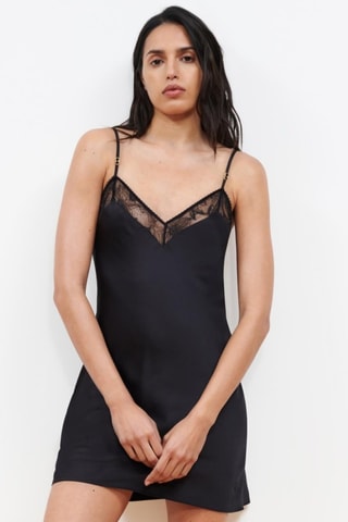 Nuisette Orchids - Noir - Chantelle