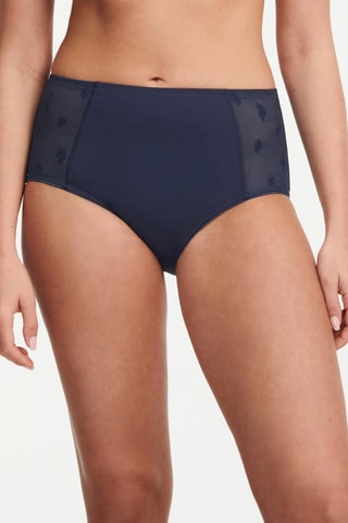 Culotte taille haute Bold Curv - Bleu marine - Chantelle