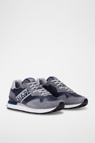 Baskets en cuir - F5Cork01/Sup - Bleu marine