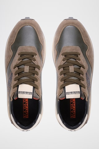 Baskets en cuir - F5Cork01/Sup - Vert