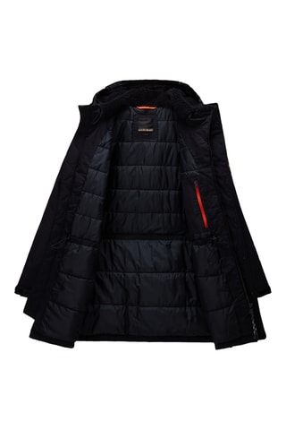 Parka en laine à capuche - A-Diries - Noir