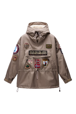 Parka à capuche - Skidoo 1990 Patch - Beige